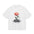 Inspirational Growth Oversized Tee - Unisex Ultra Heavy Cotton T-Shirt with Floral Design